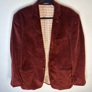 Saddlebred Maroon Corduroy Men’s Blazer Size 40R
